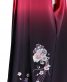 卒業式袴単品レンタル[刺繍]濃いピンク×濃紫ぼかしに花とリボン[身長153-157cm]No.772